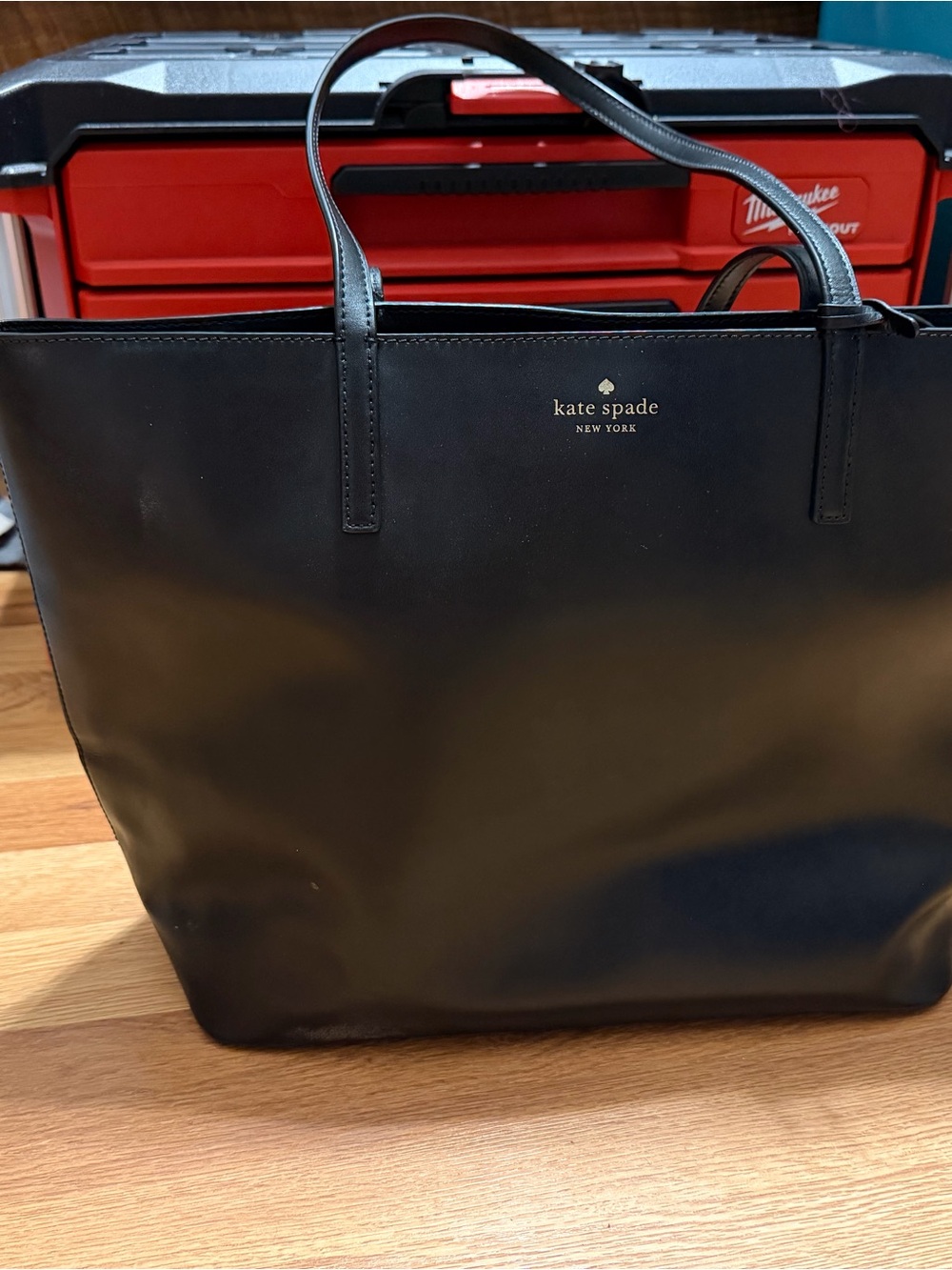 kate spade Black Leather Tote
